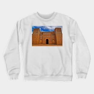 Morocco. Ksar Abbar. Main gate. Crewneck Sweatshirt